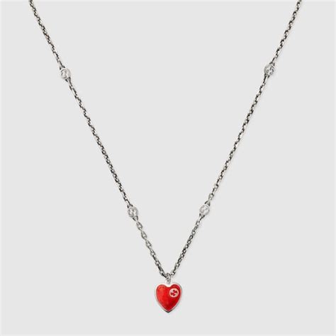 collana cuore gucci|Collana Gucci Heart con Incrocio GG .